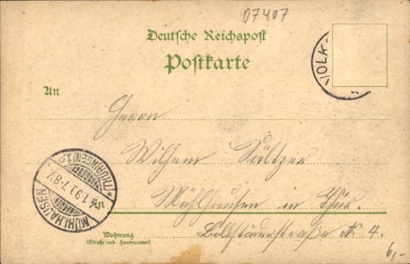 Chromo-Litho Rudolstadt, Rudolsbad, Schwarzburg Castle, Paulinzella