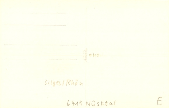 Photo Postcard Silges Nüsttal in Hesse, building