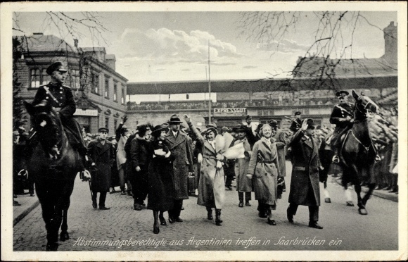 PC Saarbrücken in Saarland, people entitled to vote from Argentina arrive