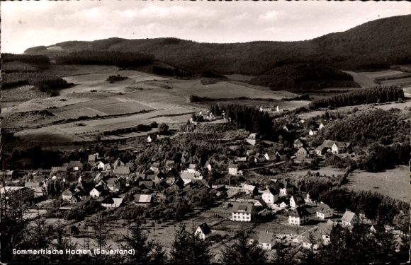 Postcard Hachen Sundern in Sauerland, Panorama