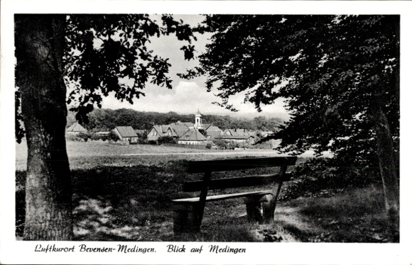 Postcard Medingen Bad Bevensen in Lower Saxony, view to the monastery