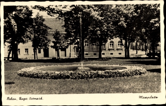 KP Rehau w Fichtelgebirge w Górnej Frankonii, Maxplatz, fontanna