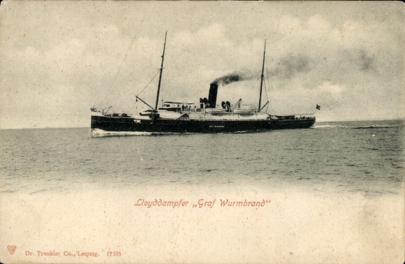 Postcard Dampfer Graf Wurmbrand, Österreichischer Lloyd