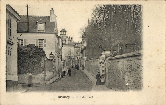 Ak Brunoy Essonne, Rue du Pont