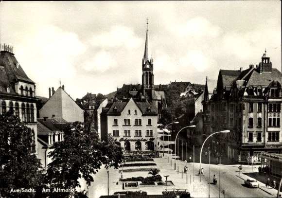 Ak Aue im Erzgebirge Sachsen, Am Altmarkt