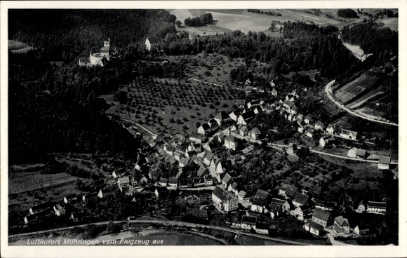 Ak Mühringen Horb am Neckar, Fliegeraufnahme