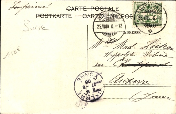 Postcard Thunersee Kanton Bern, Beatenbucht, Steamer