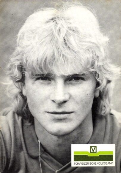 Autograph card football player Serge Duvernois, FC Basel