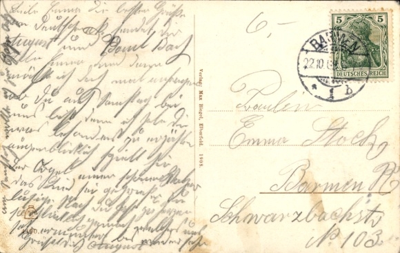 Postcard Elberfeld Wuppertal, Sonnborner Bridge, suspension railway, railway, tram