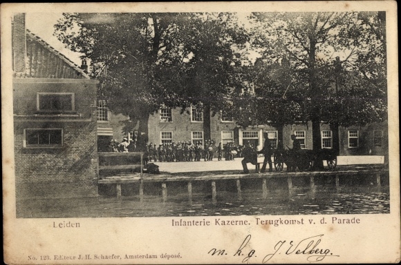 PC Leiden South Holland Netherlands, Infantry Kazerne, Terugkomst vd Parade