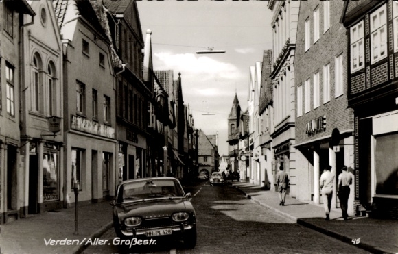 Postcard Verden an der Aller, Großestraße