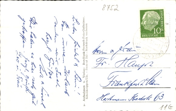 Postcard Rottenberg Hösbach in Spessart Lower Franconia, general view, castle, partial views