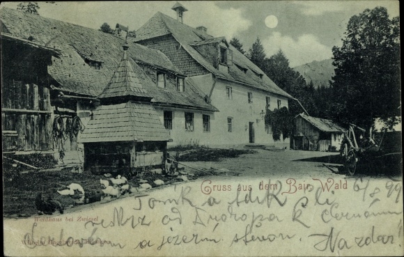 Moonlight PC Zwieslerwaldhaus Zwieseler forest house Lindberg in the Bavarian Forest, village section