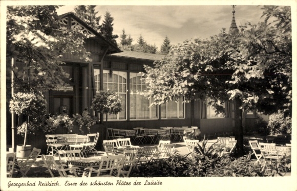 Postcard Neukirch in der Lausitz, Georgenbad