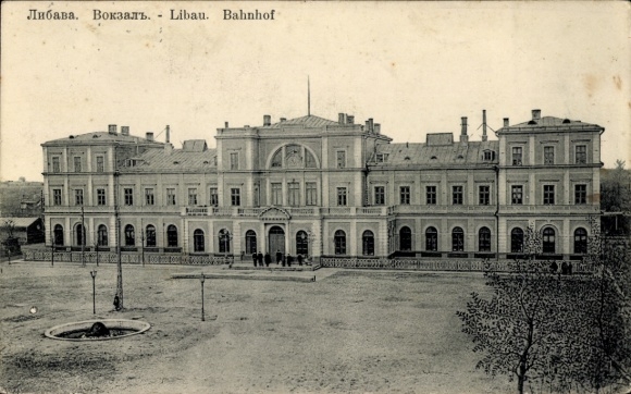 Ak Liepaja Libau Letland, treinstation