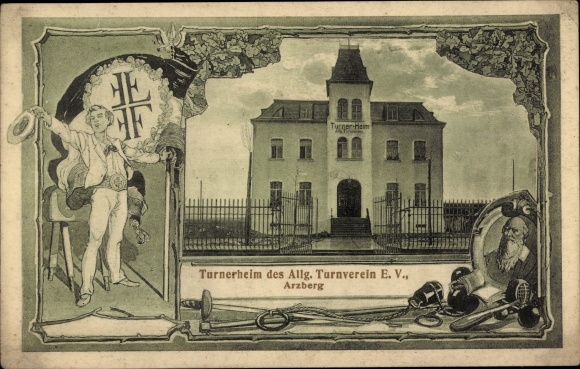 Passepartout PC Arzberg in Upper Franconia, Turnerheim of the general gymnastics club