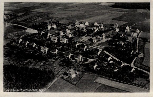 Postcard Wackersdorf in the Upper Palatinate, aerial photograph