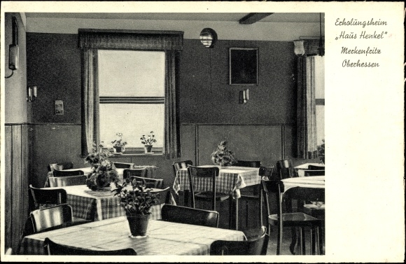 Postcard Merkenfritz Hirzenhain in Hesse, convalescent home Henkel