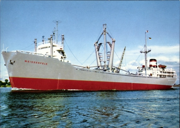 Ak vrachtschip MS Weißenfels, DDG Hansa