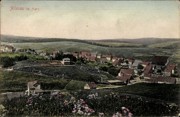 Postcard Altenau Clausthal Zellerfeld in the Upper Harz, general view