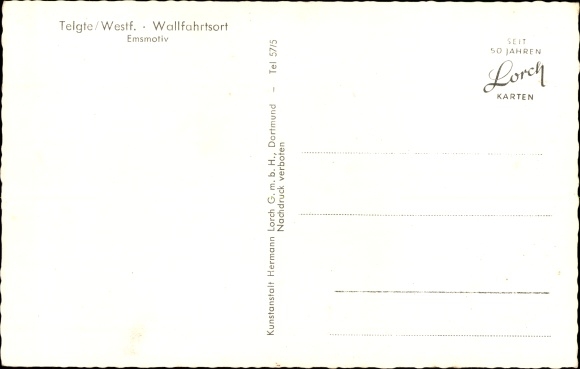 Ak Telgte in Westfalen, Emsmotiv, Kirche