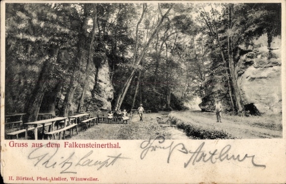 Ak Falkenstein am Donnersberg Pfalz, Falkensteiner Tal