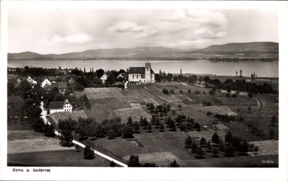 Ak Horn am Untersee Gaienhofen, uitzicht op de stad