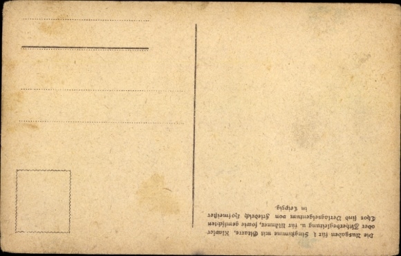 Song Postcard Günther, Anton, Wu da forests hamlich rausch'n, Erzgebirge dialect No. 30, Spitzberg