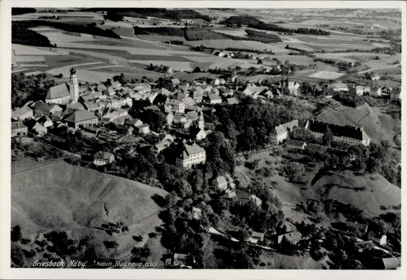 Ak Bad Griesbach im Rottal Neder-Beieren, luchtfoto