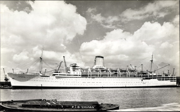 Ak Peninsular Oriental Steam Navigation, P&amp;O, Chusan, stoomboten, stoomboten