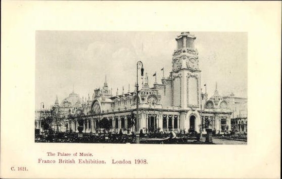 Set von 68 Ansichtskarten, London, Französisch - Britische Ausstellung 1908