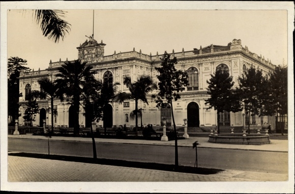 Photo Lima Peru, Palace of the Exposition, um 1920