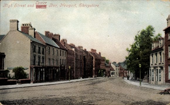KP Newport Shropshire Anglia, High Street i Lower Bar, widok częściowy