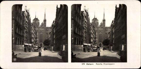 Stereo photo Gdańsk Gdańsk, Women's Lane