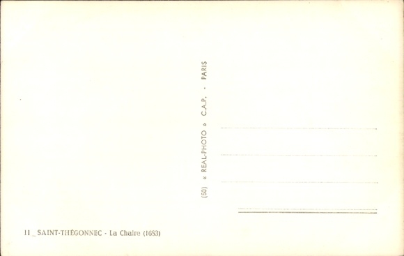Postcard Saint Thégonnec Finistère, La Chaire