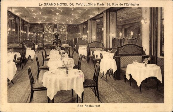 Ak Paris, Grand Hotel du Pavillon, Restaurant, Rue de l'Échiquier