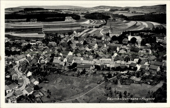 Ak Baumholder in Westrich, luchtfoto
