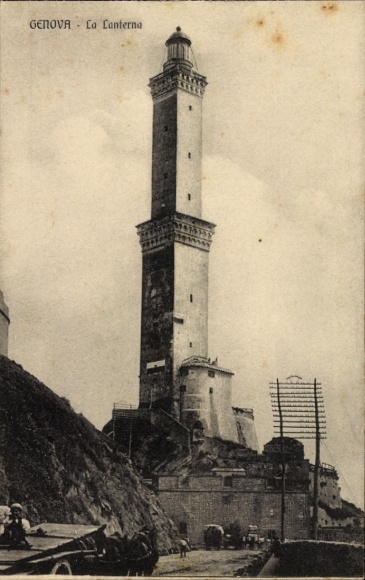 Postcard Genova Genoa Liguria, Lighthouse La Lanterna