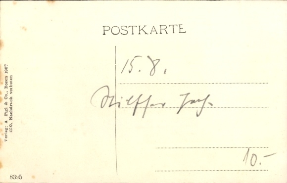 Postcard Stilfser Joch Stilfserjoch Passo dello Stelvio South Tyrol, Ferdinandshöhe, Ortler