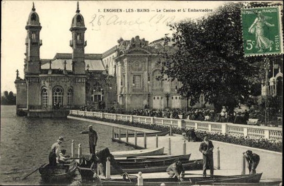 Set von 82 AK von Enghien-les-Bains, verschiedene Ansichten