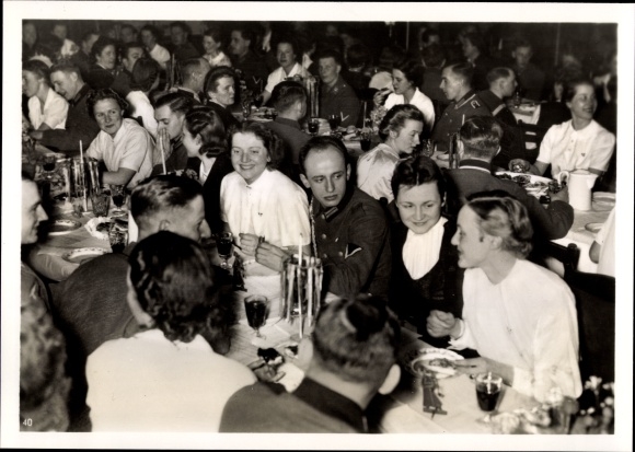Photo of the NS Women&#39;s Association caring for wounded soldiers, February 1940, World War II