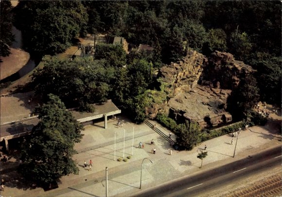 Ak Berlin Lichtenberg Friedrichsfelde, Tierpark Berlin, Eingang Bärenschaufenster