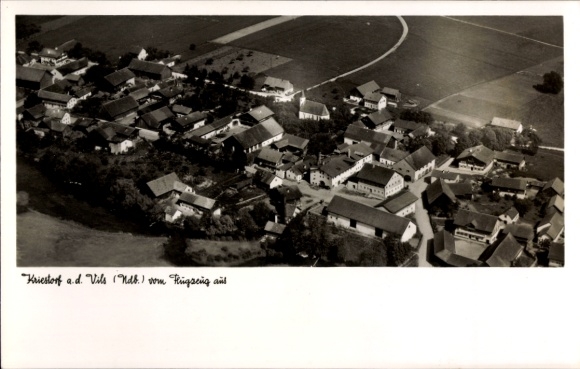 Postcard Kriestorf Aldersbach in Lower Bavaria, aerial photograph