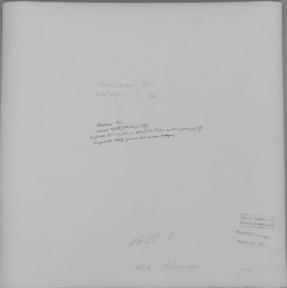 Photo Potsdam, 1912, Albrecht Meydenbauer, Hauptwache, Nauener Tor, silver gelatine