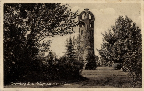 Ak Spremberg in Lausitz, faciliteiten bij de Bismarck-toren