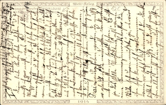 Artist Postcard Bohrdt, Hans, Sinking of the steamer Queen Louise and English cruiser Amphione