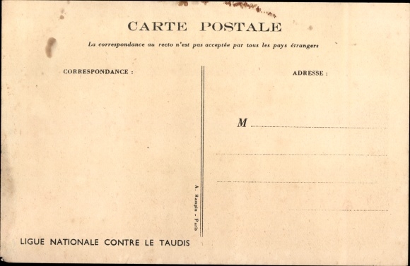 Artist Postcard Poulbot, Francisque, Mom needs the ironing board