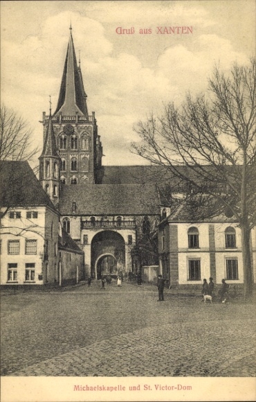 Ak Xanten am Niederrhein, Michaelskapelle und St Victor Dom