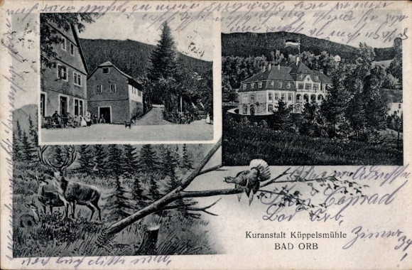 Postcard Bad Orb im Spessart, Kuranstalt Küppelsmühle