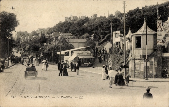 Ak Sainte Adresse Seine Maritime, Nice Havrais, Le Raidillon